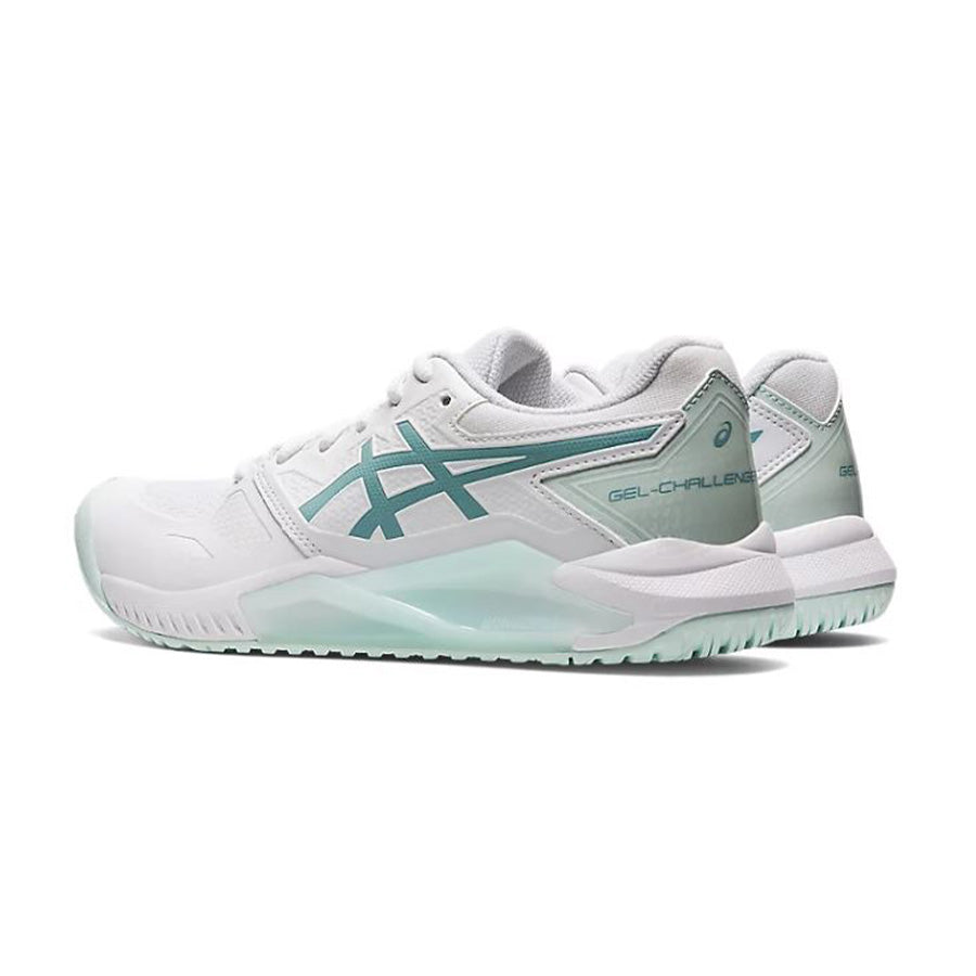 Asics gel-resolution 7 top clay - porcelain blue/silver/white